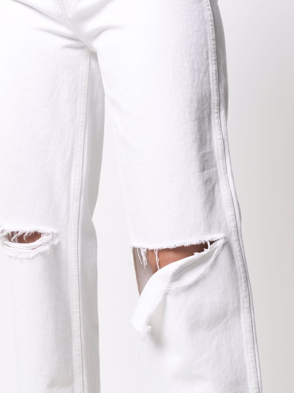 Pipe high-waist straight jeans - 5