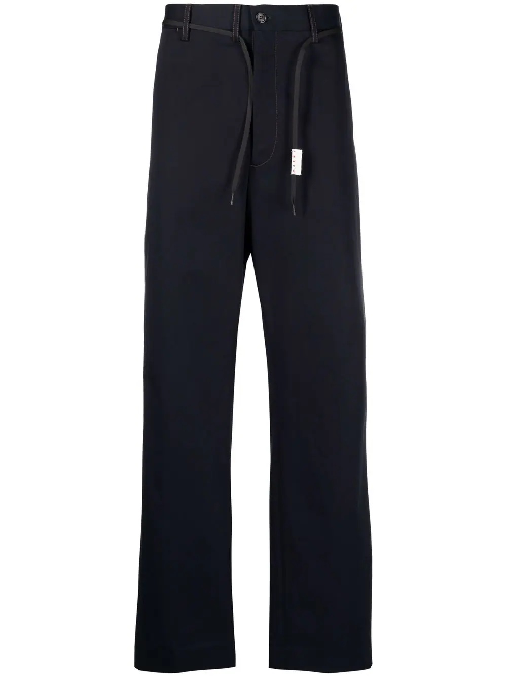 tailored straight-leg trousers - 1