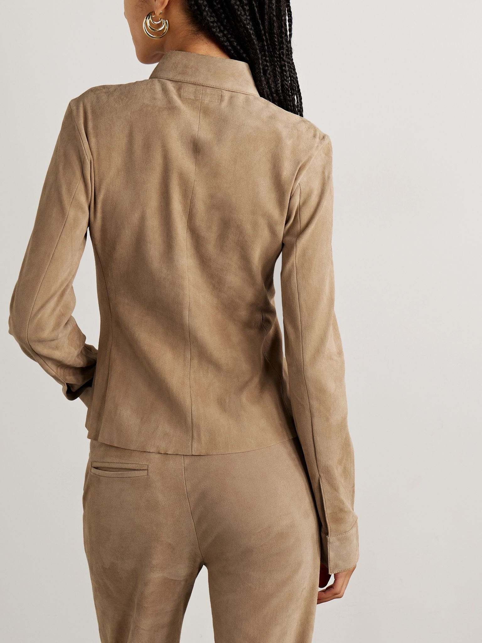 Sanda suede shirt Beige - 4