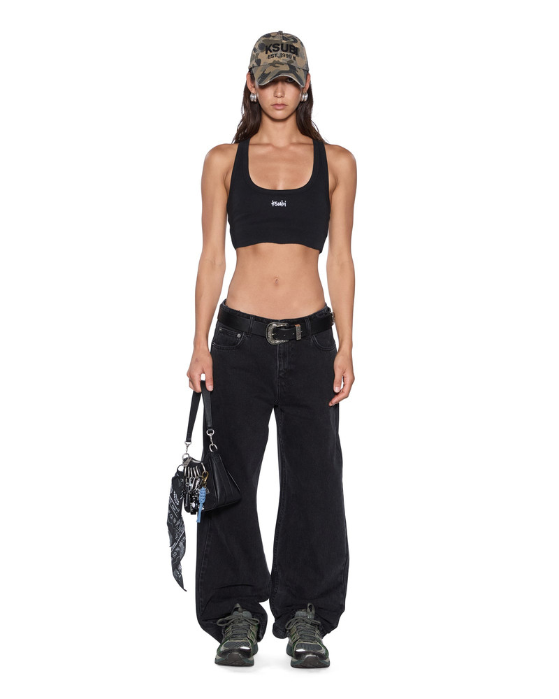 Ksubi 1999 ORIGIN CROPPED TANK BLACK outlook
