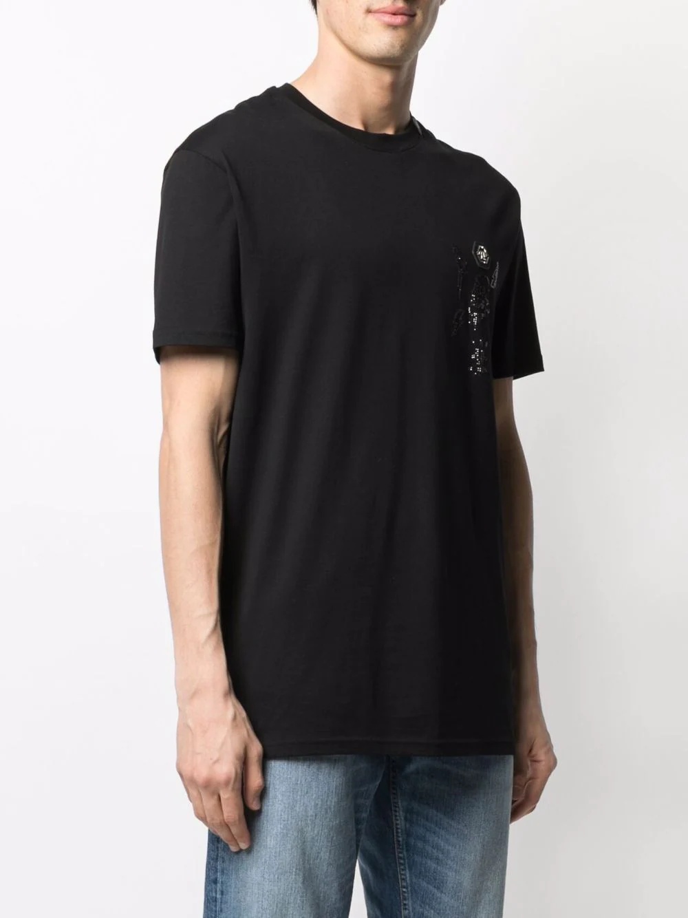 skull-studded cotton T-shirt - 3