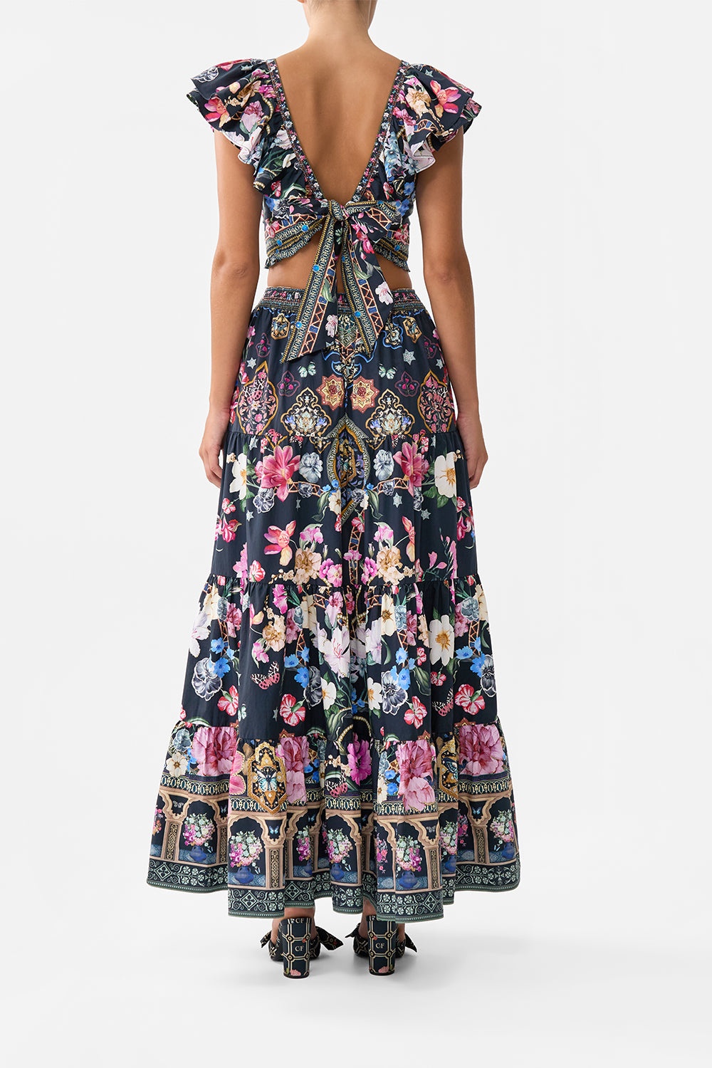 TIERED MAXI SKIRT - 3