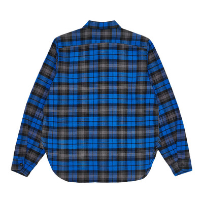 PALACE Palace x Engineered Garments Panel Check Work Shirt 'Blue' outlook