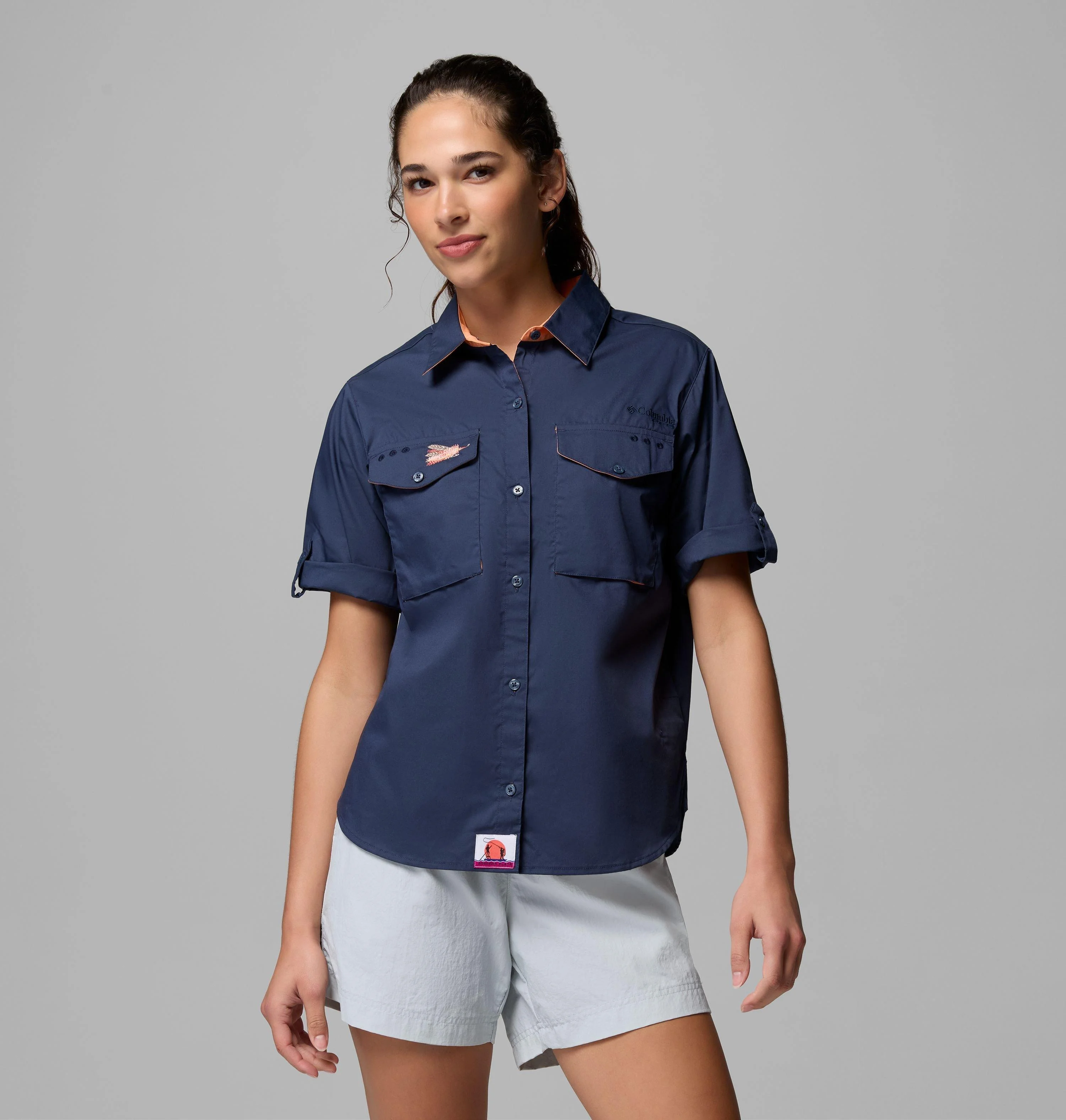 Women's PFG Bonefish Flats Short Sleeve Shirt - 1