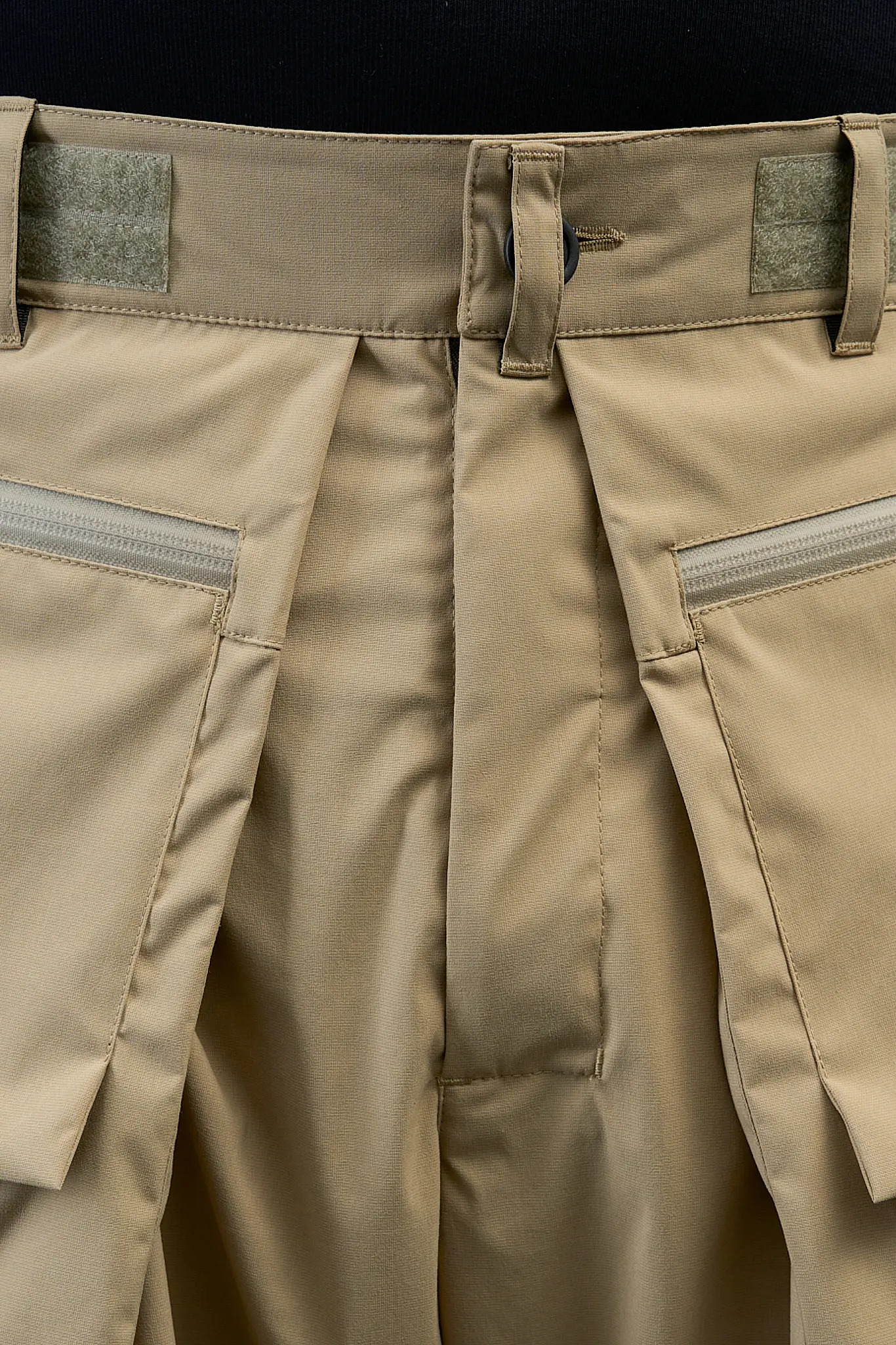 P45A-E Encapsulated Nylon Single Pleat Cargo Trouser Khaki - 21