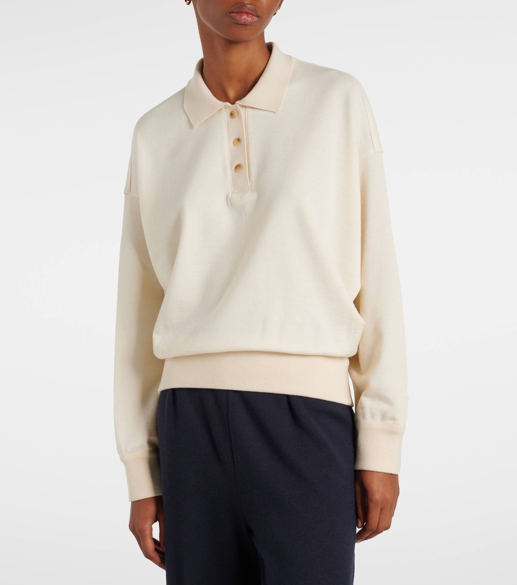 Cocooning cashmere polo sweater - 6