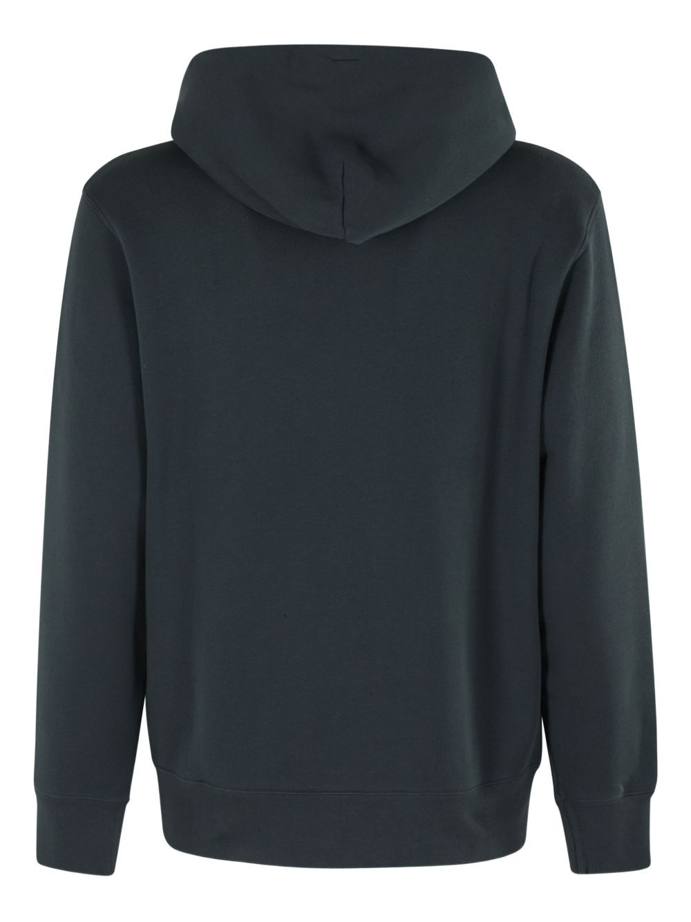 logo-embroidered cotton hoodie - 2