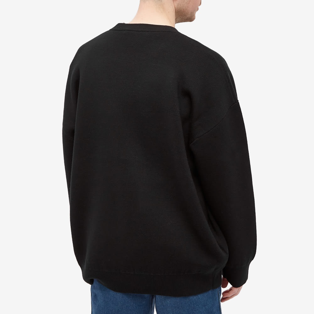 Acne Studios Krew Oversize Logo Crew Knit - 5