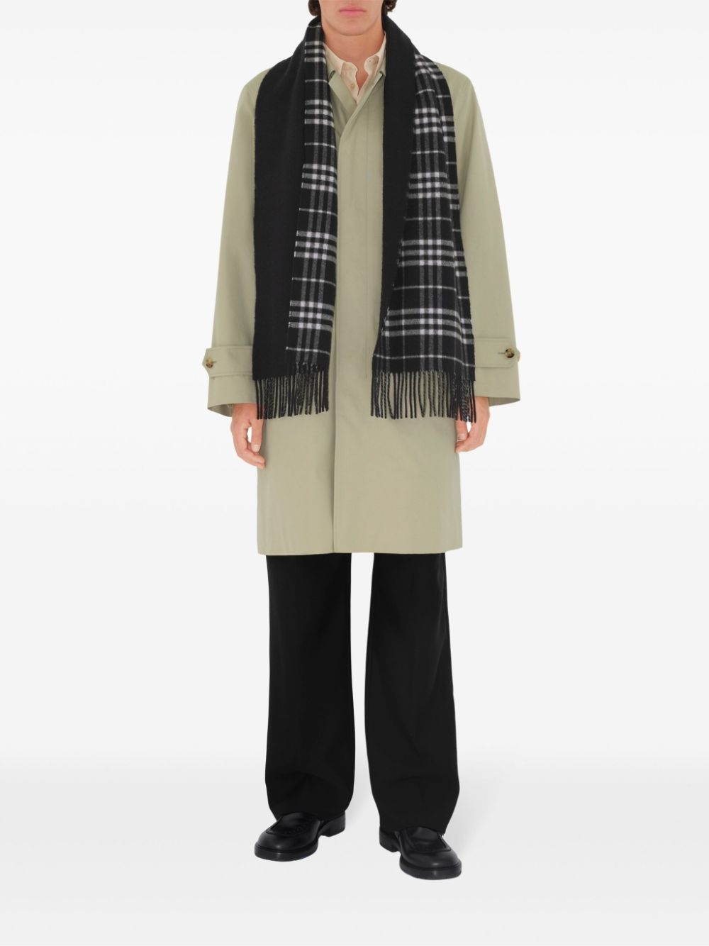 reversible check scarf - 4