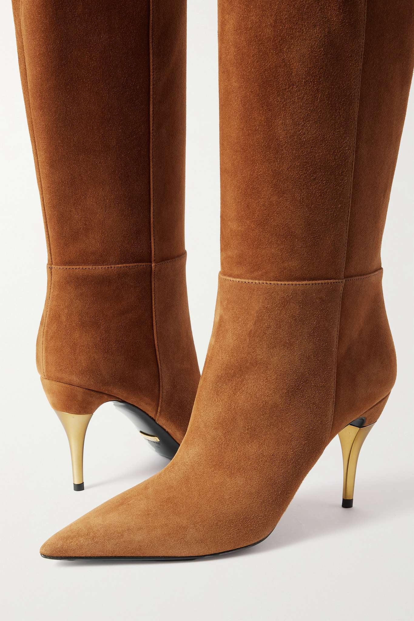 ダウンジャケット・コート Priscilla 85 Suede Knee Boots GUCCI Priscilla 85 suede knee boots | REVERSIBLE