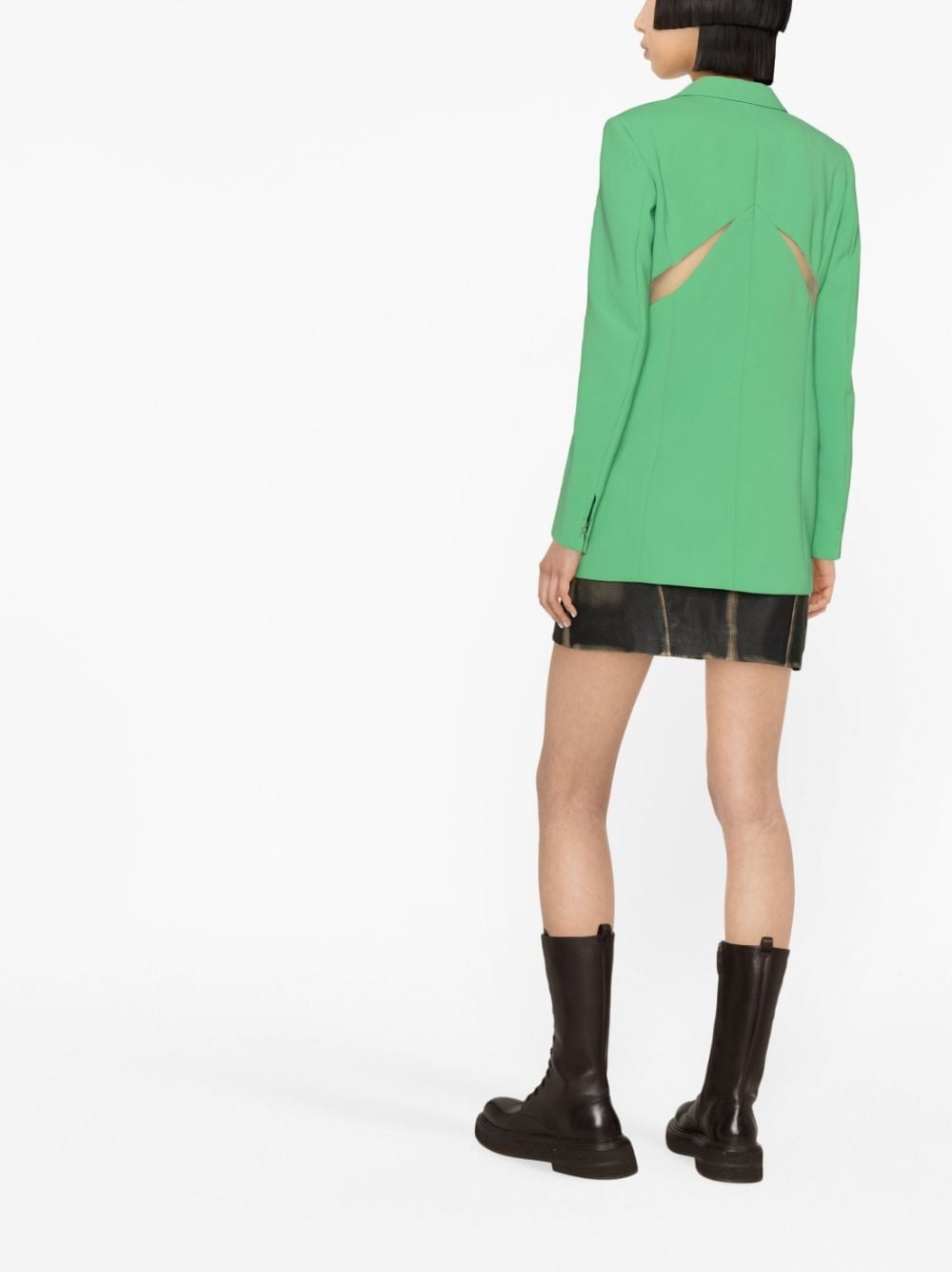 cut-out open-front blazer - 3
