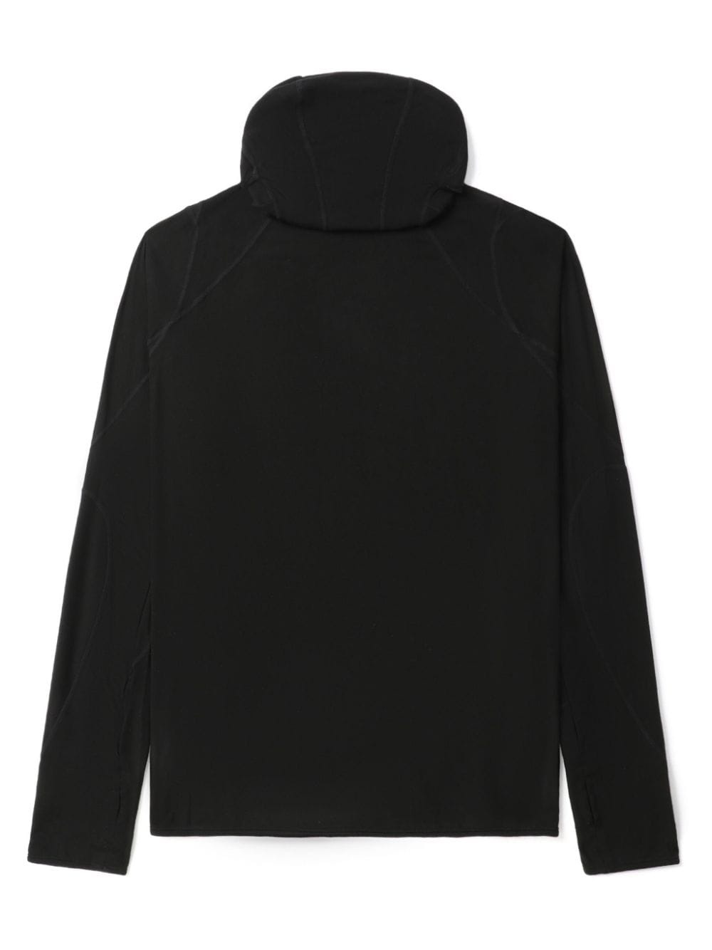 panelled tonal-stitching  hoodie - 6