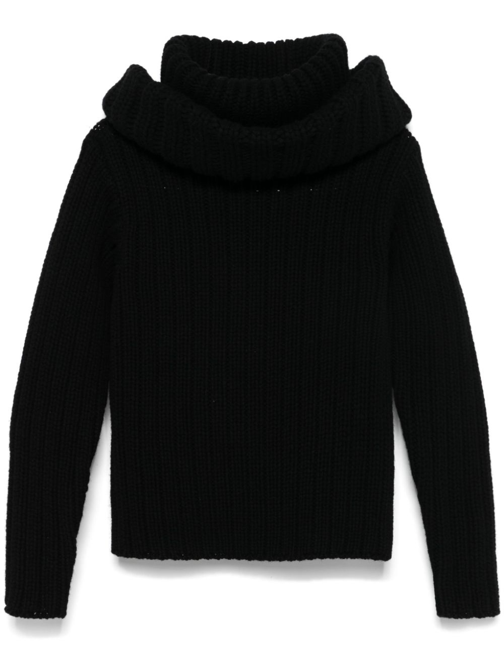exaggerated collar jumper - 1