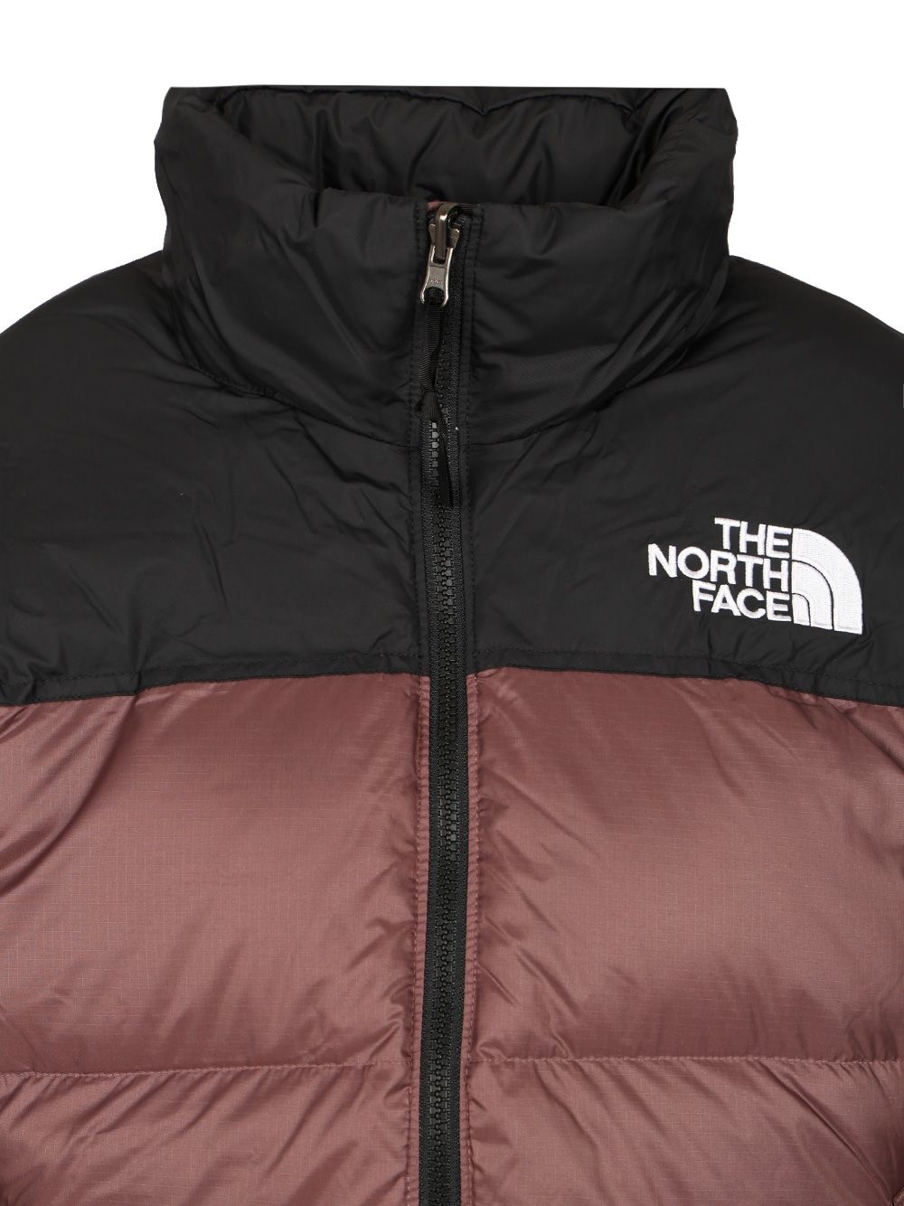 1996 Retro Nuptse Jacket Khumbu Climbing School White Dune Nylon Coats Brown - 4