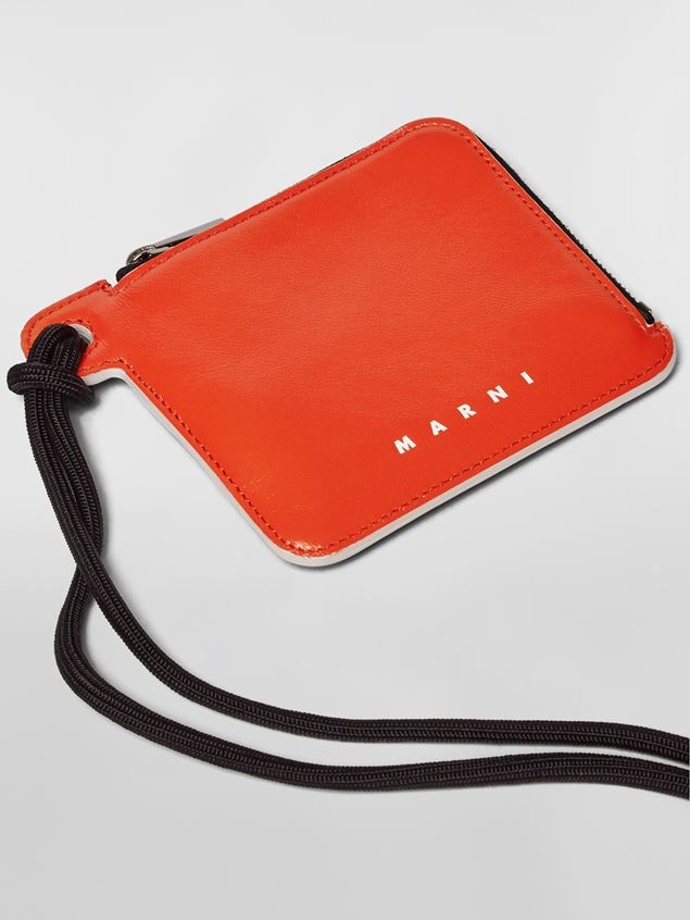 L-ZIP BI-COLOURED SHINY CALFSKIN WALLET - 4