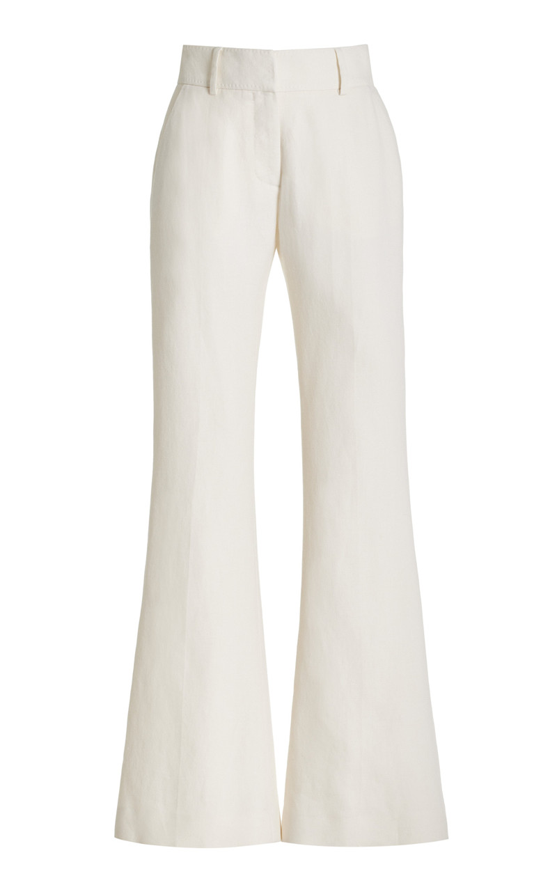 Rhein Pant in Ivory Linen Virgin Wool 1