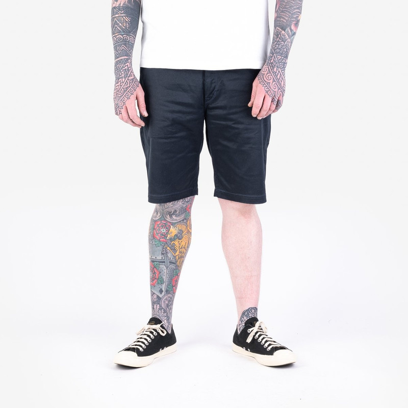 Iron Heart IH-725-NAV 11oz West Point Shorts - Navy outlook