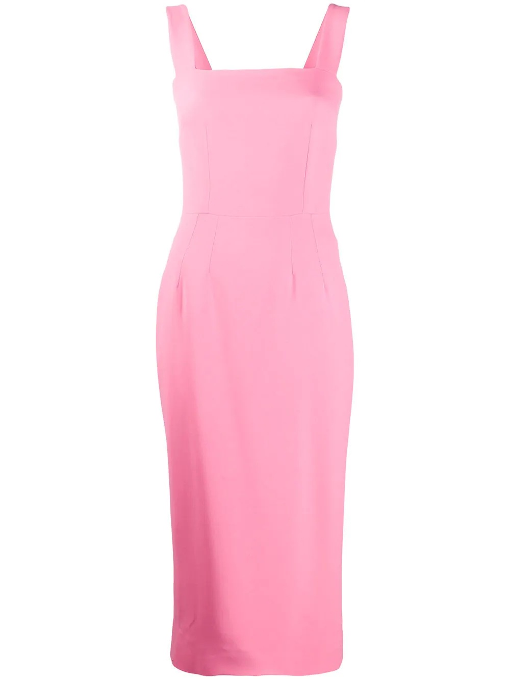 fitted pencil midi dress - 1