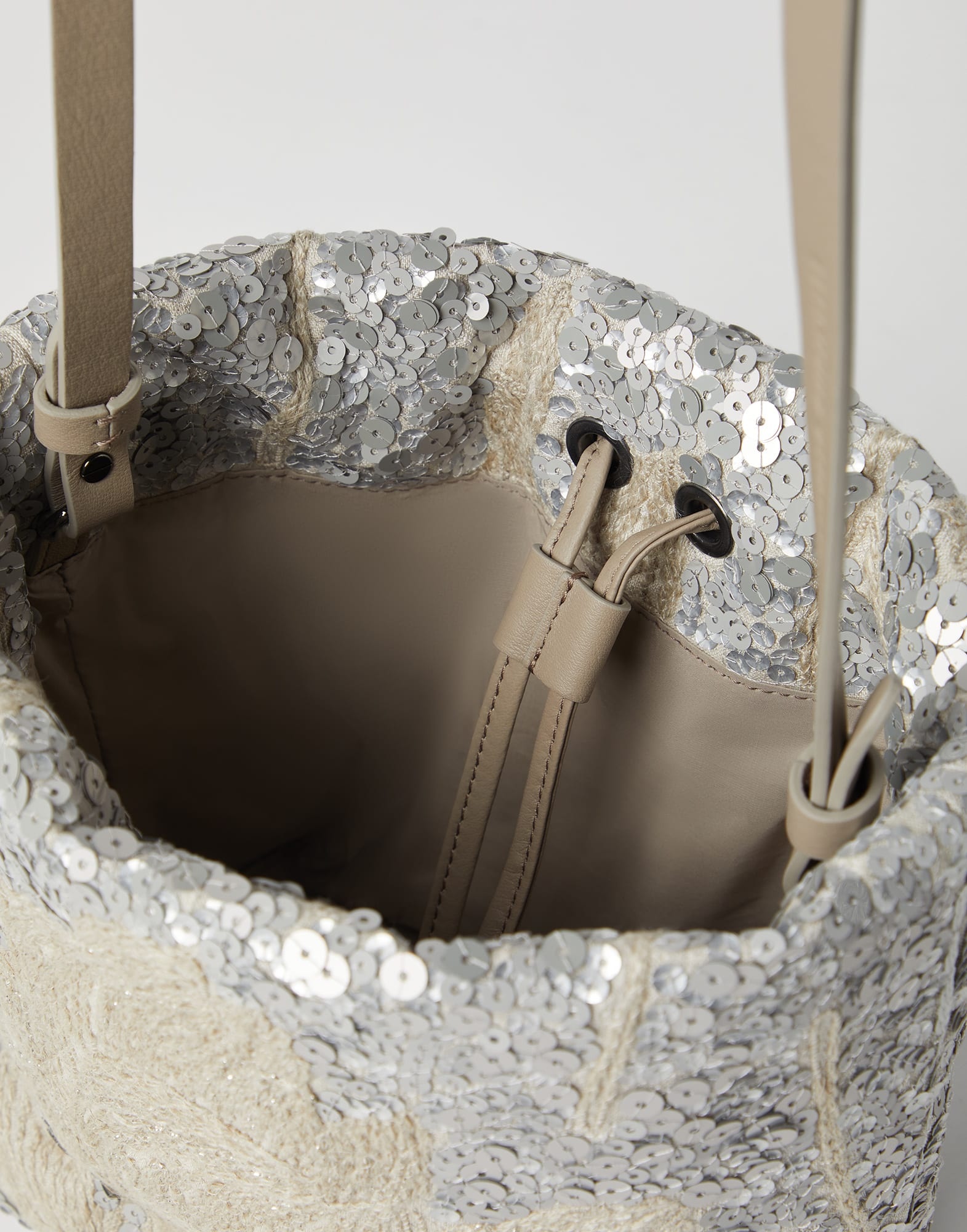 Magnolia embroidery bucket bag - 3