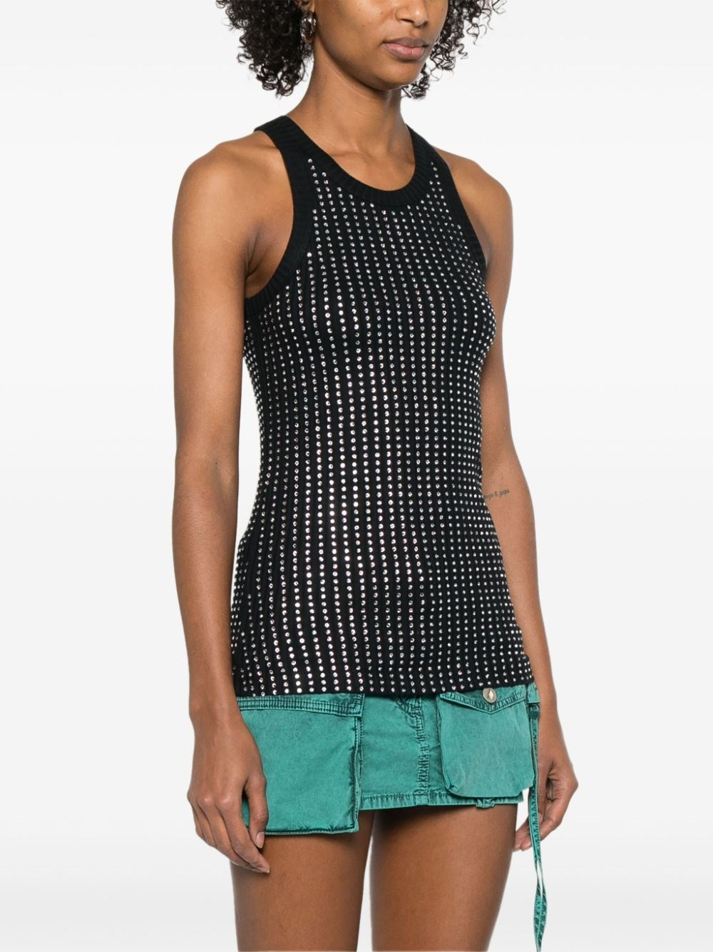Rhinestone Tank Top - 2