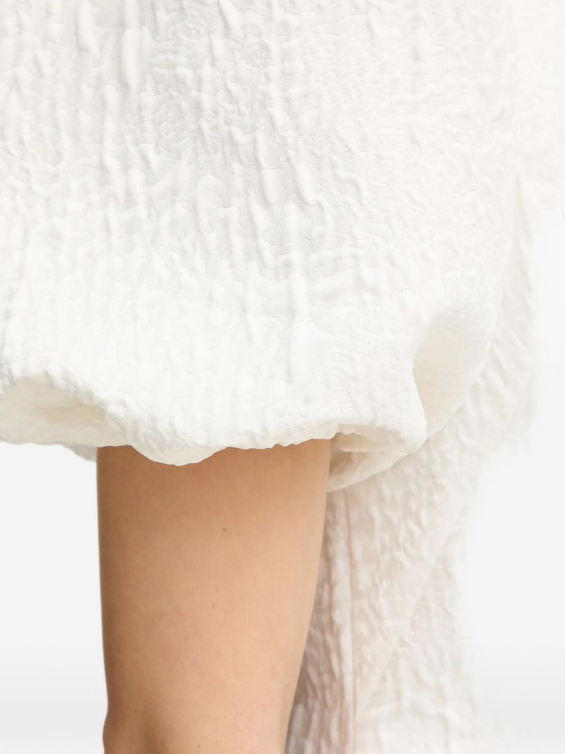 v-neck puff-sleeve mini dress 5
