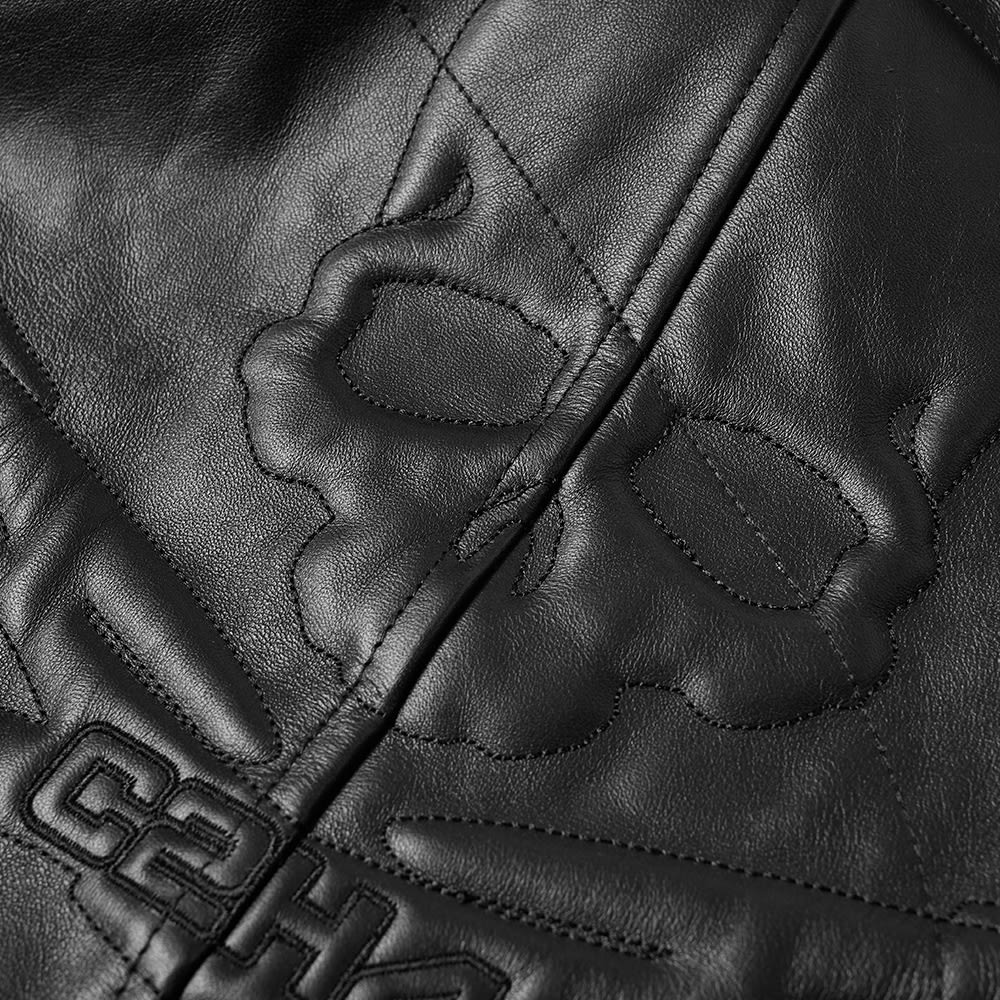 C2H4 x MASTERMIND JAPAN Steamline Leather Jacket - 4