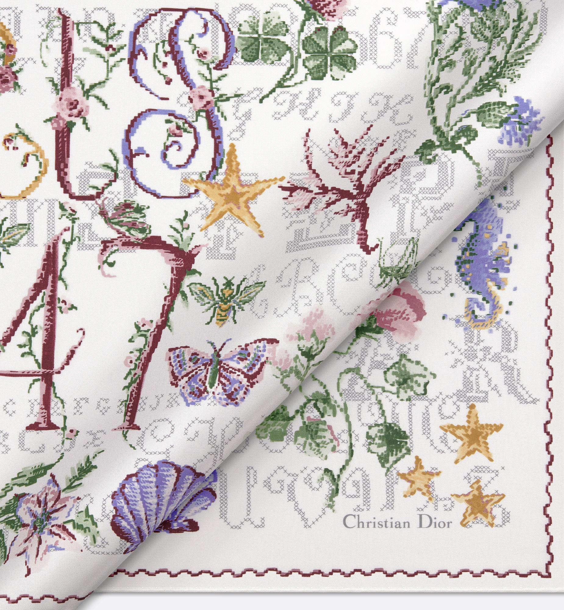 Christian Dior 1947 90 Square Scarf - 4
