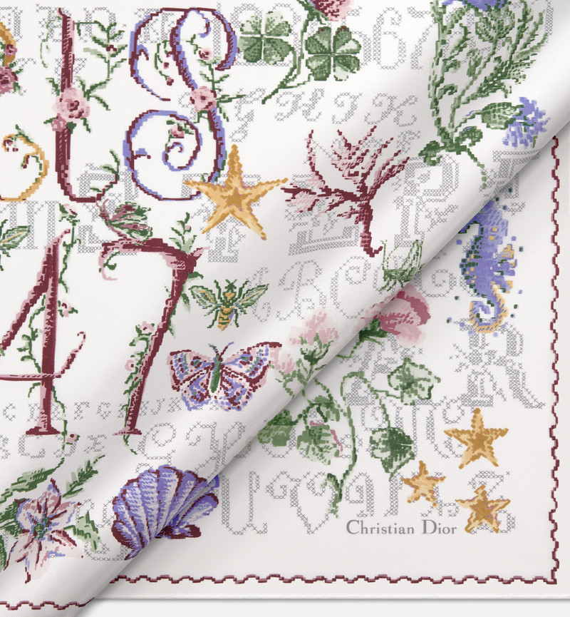 Christian Dior 1947 90 Square Scarf 4