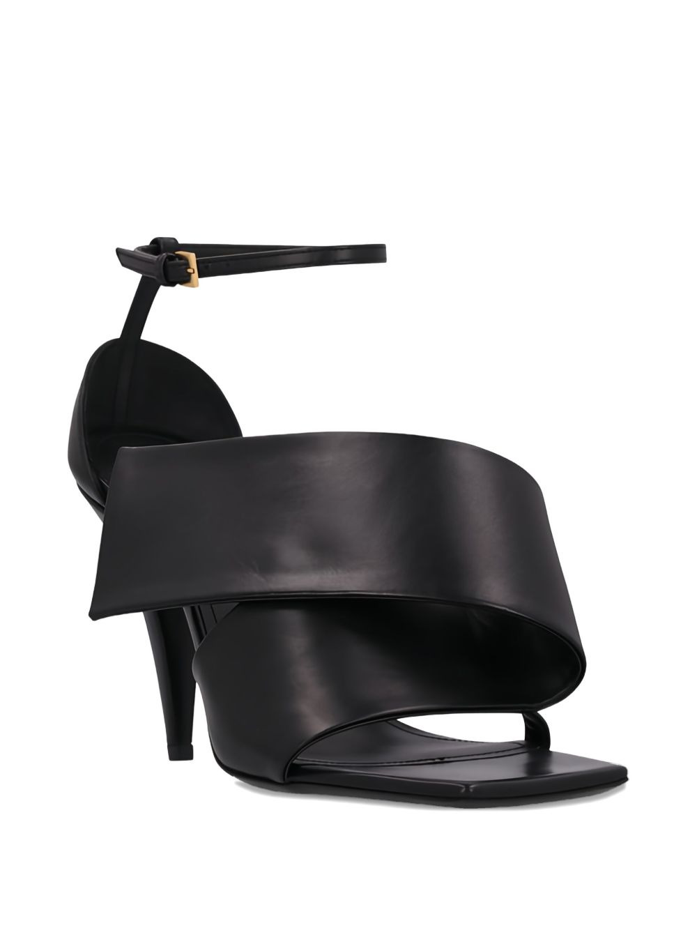 100mm wrapped ankle-strap sandals - 2