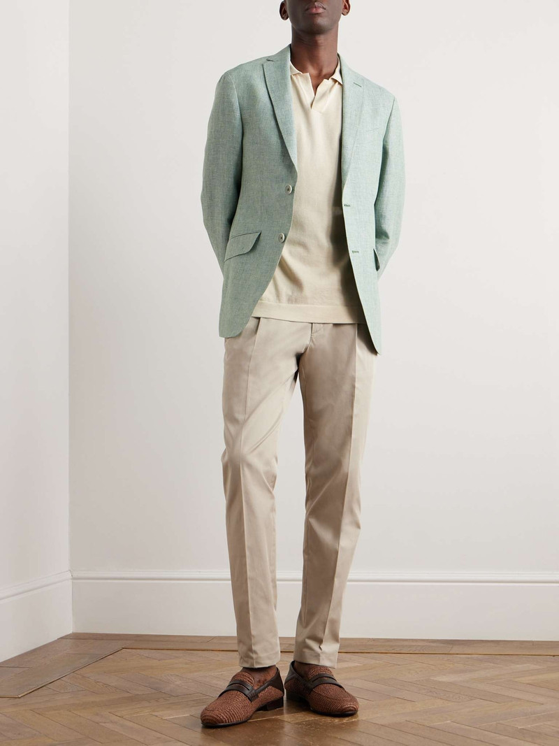Brioni Cotton and Silk-Blend Polo Shirt outlook