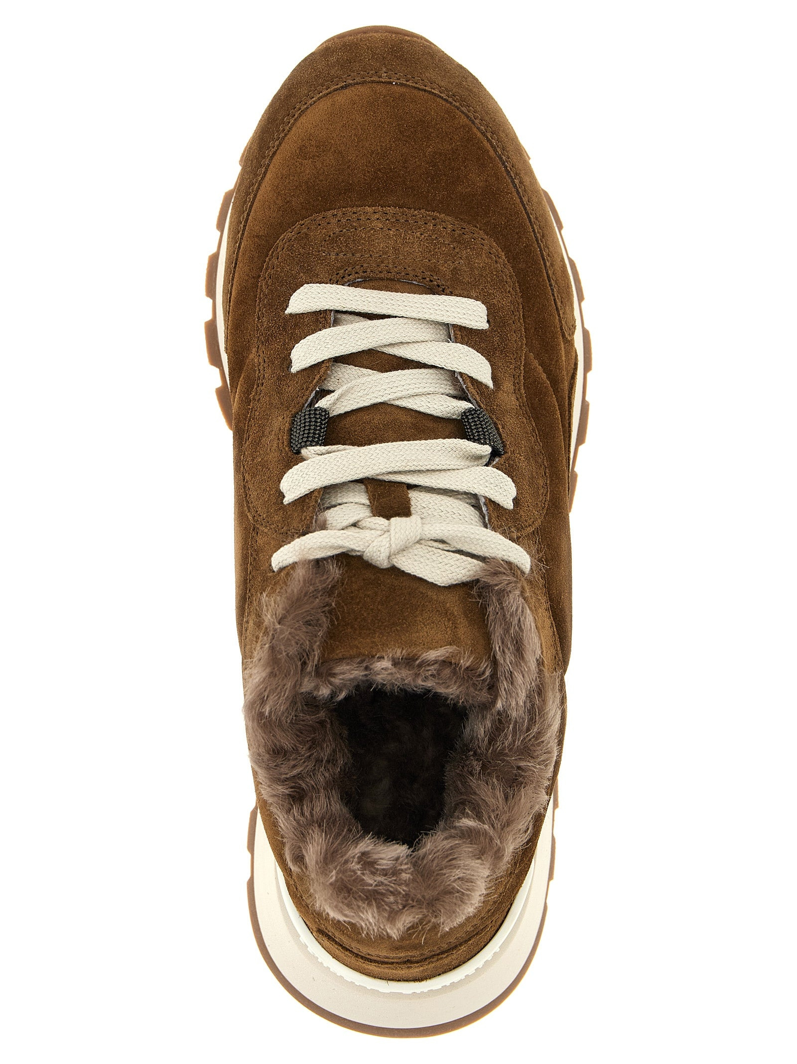 Monile Suede Sneakers Brown - 4