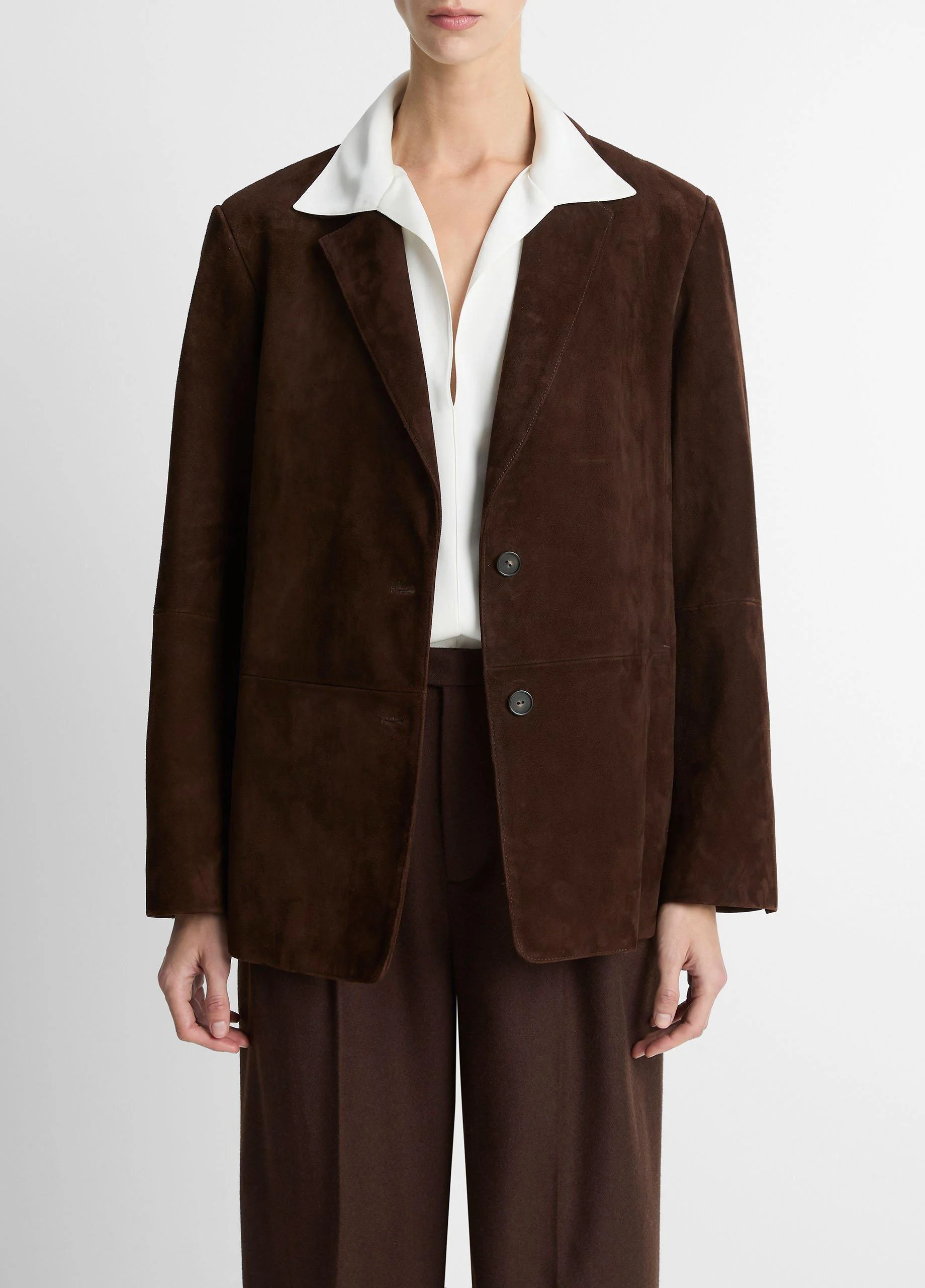 Suede Blazer - 1