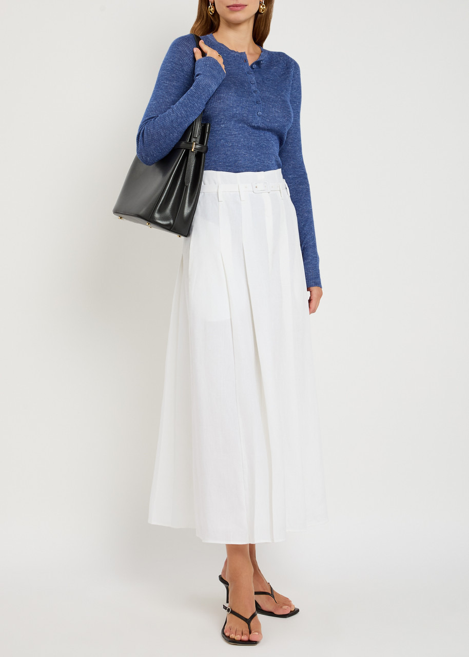 Gabriela Hearst Anges Henley Mélange Knit top - 4