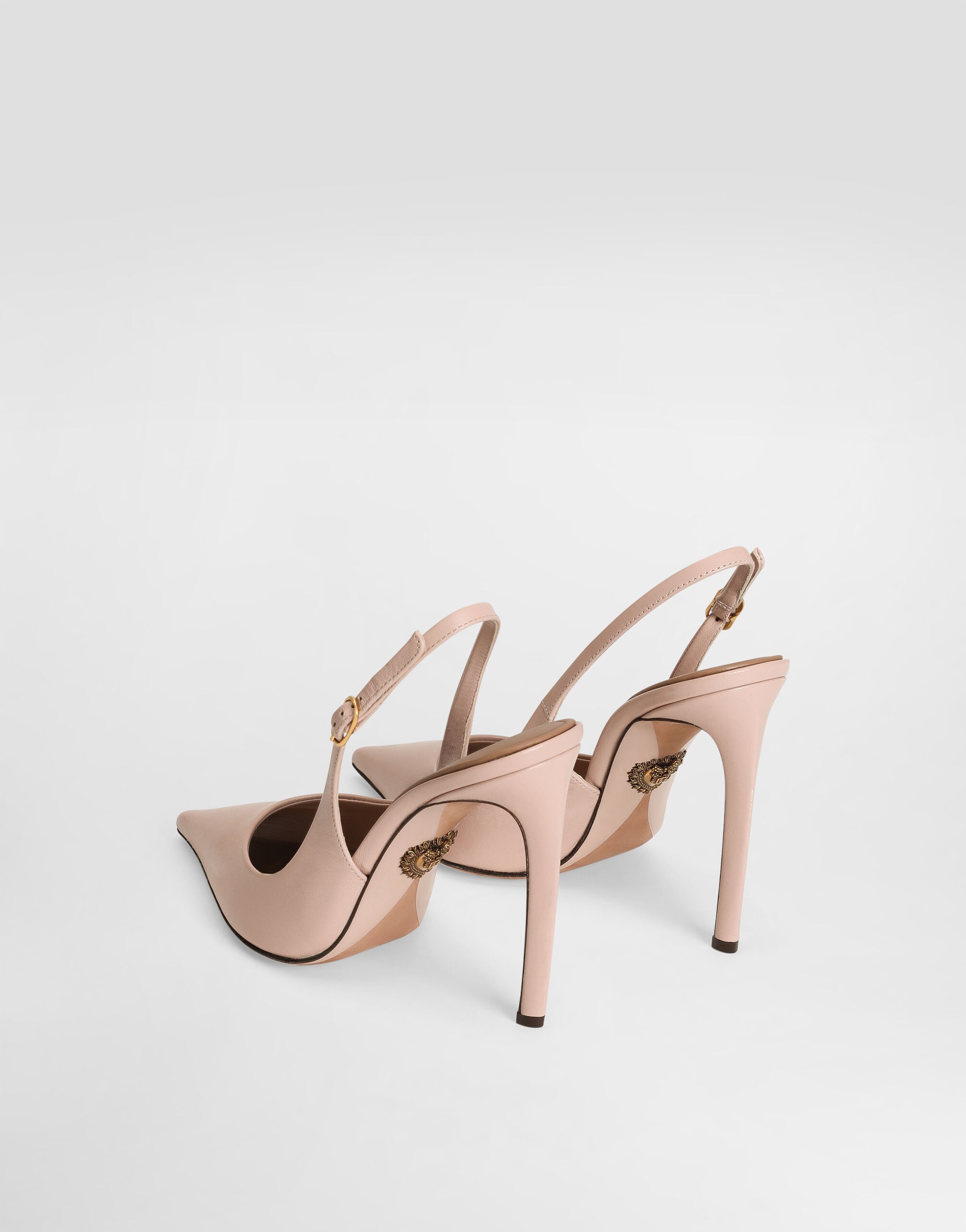 Polished goatskin slingbacks - 3