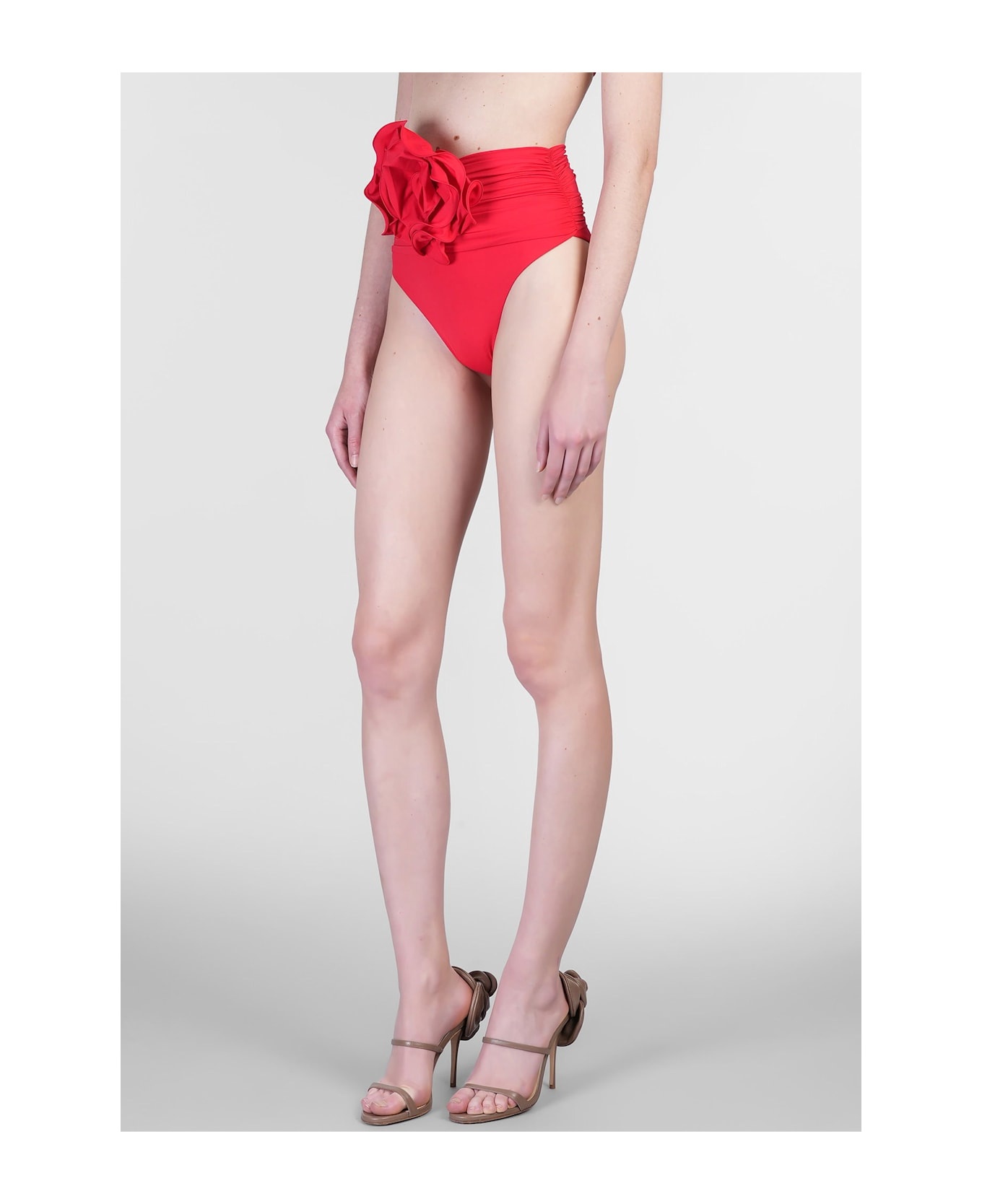 Swim Bottom 01 Beachwear In Red Polyamide - 3