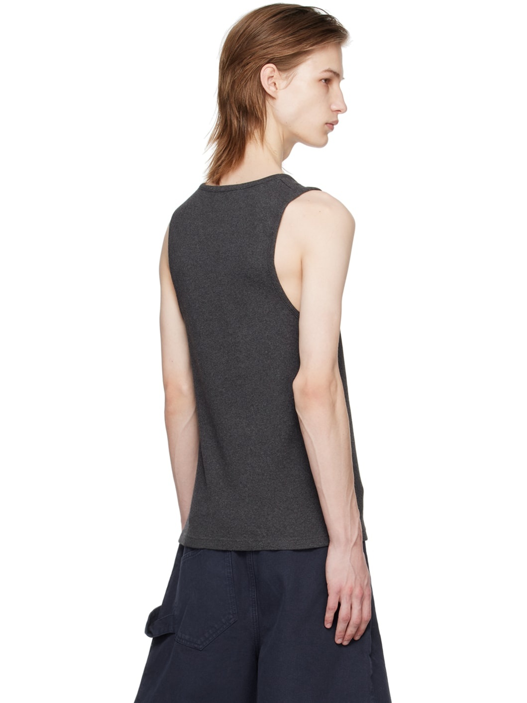 Gray Trompe L'Oeil Tank Top - 3