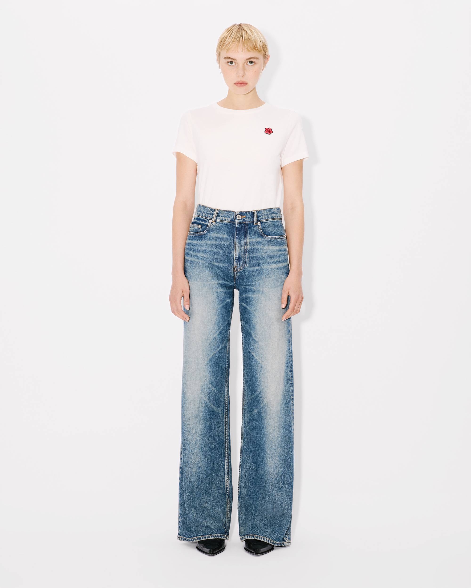 AYAME wide jeans in stretch japanese denim - 5