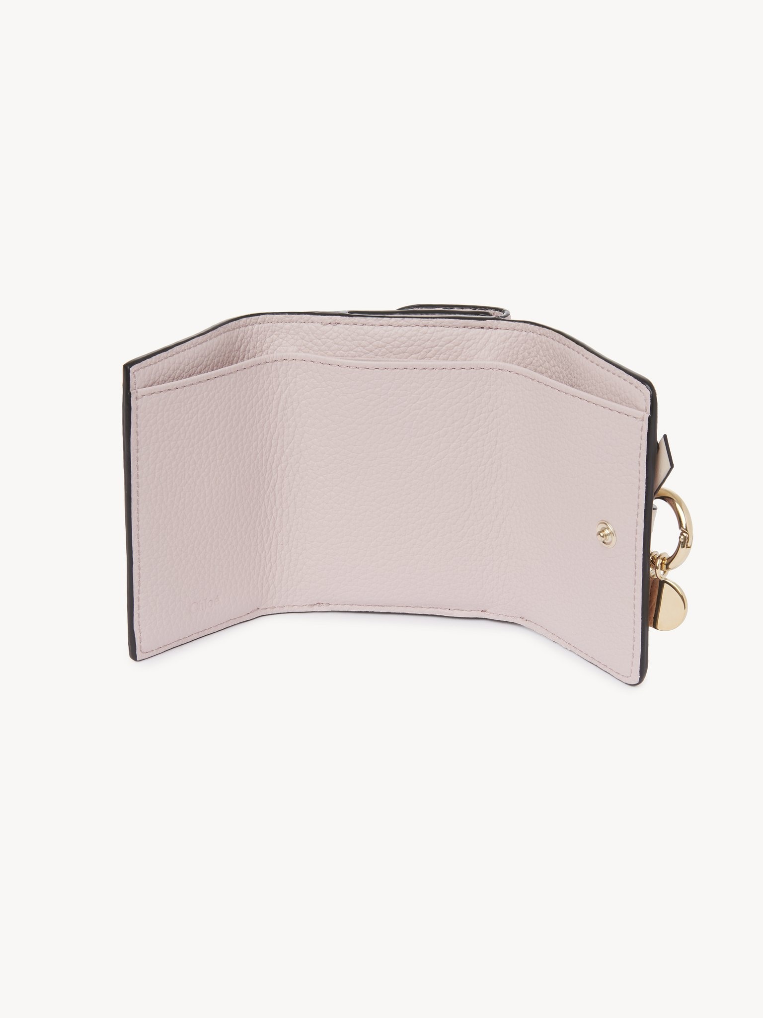 MINI ALPHABET TRI-FOLD IN GRAINED LEATHER - 3
