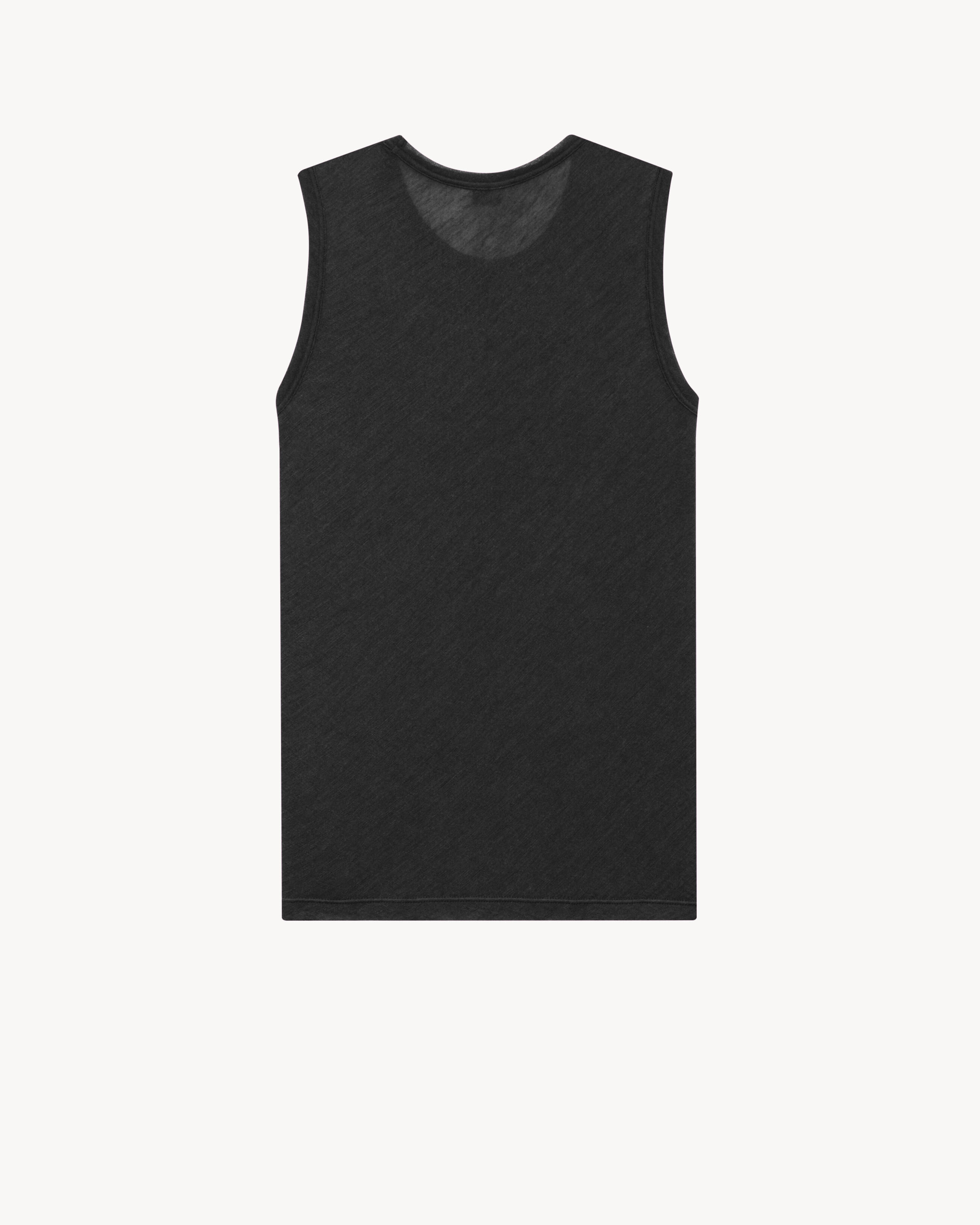 TANK TOP IN CASHMERE AND SILK JERSEY - 2