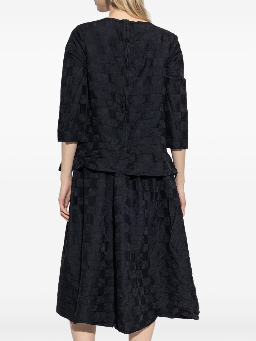 check pattern dress - 4