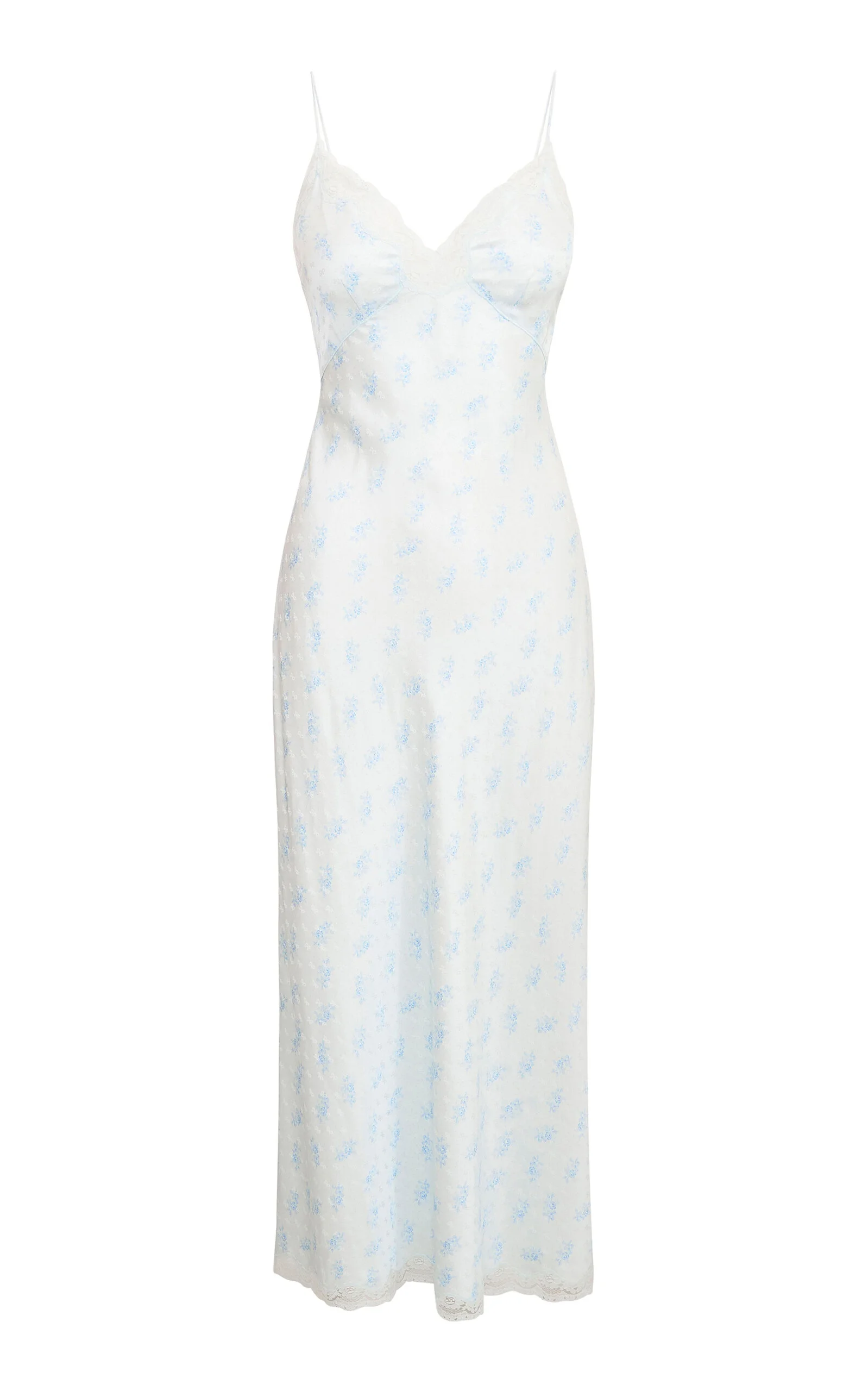 Manuela Silk Dress blue - 1