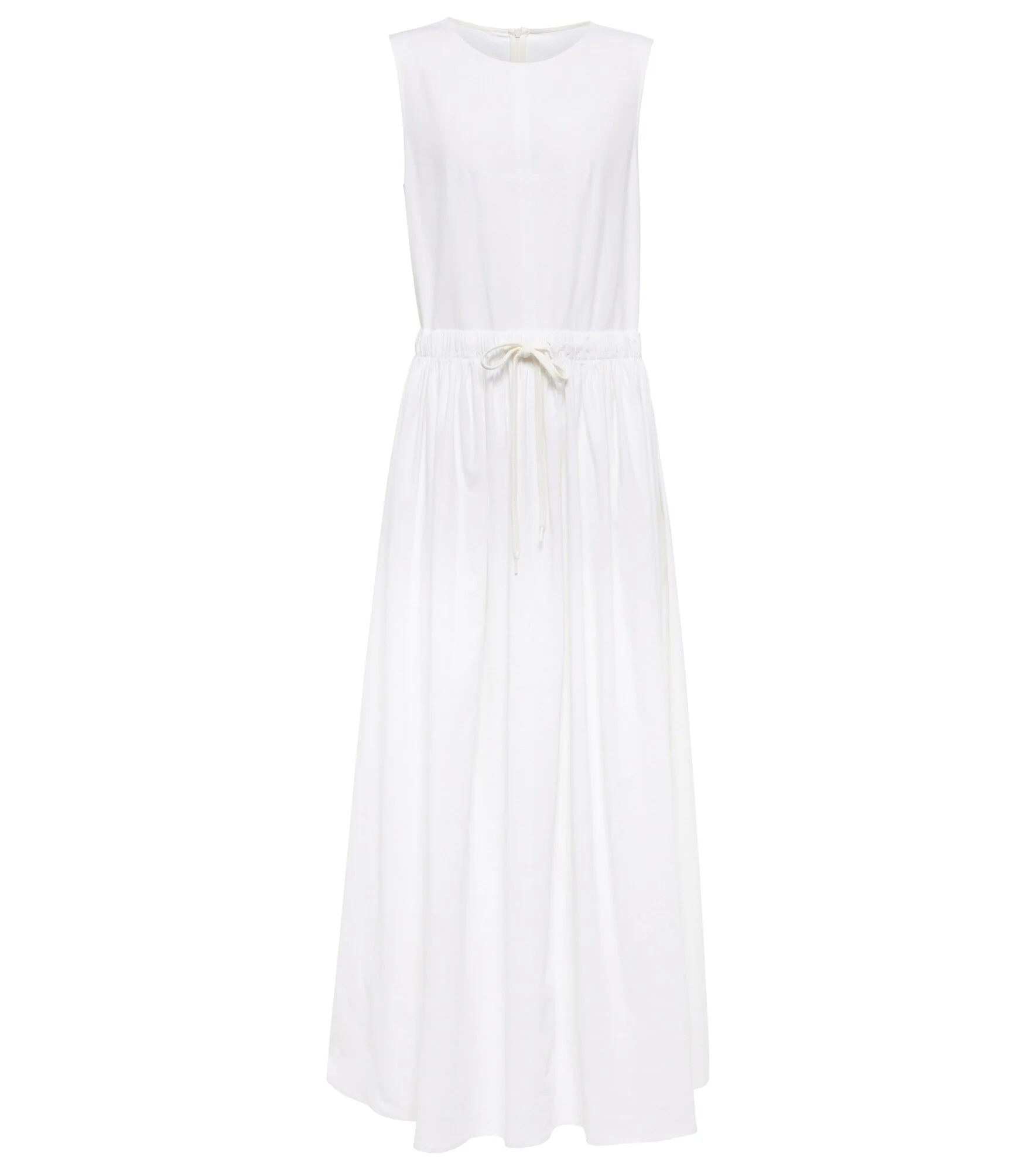 Linen and cotton-blend maxi dress - 1