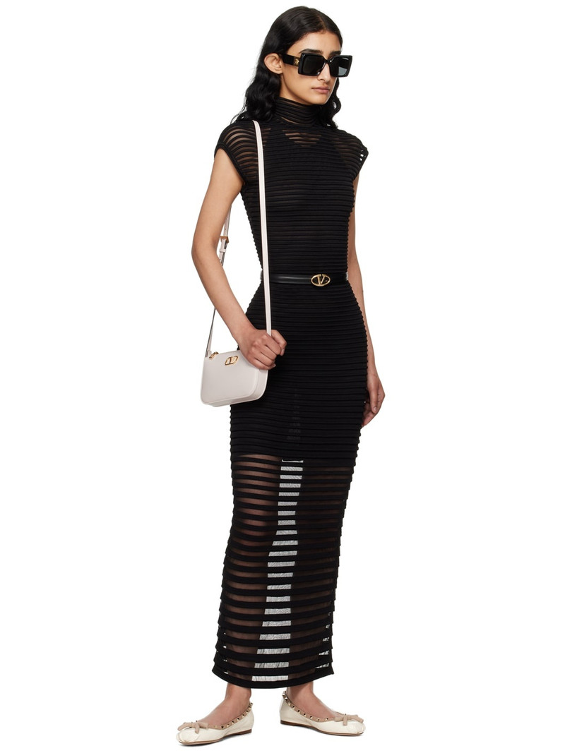 Valentino Off-White Rockstud Patent Leather Ballerina Flats outlook