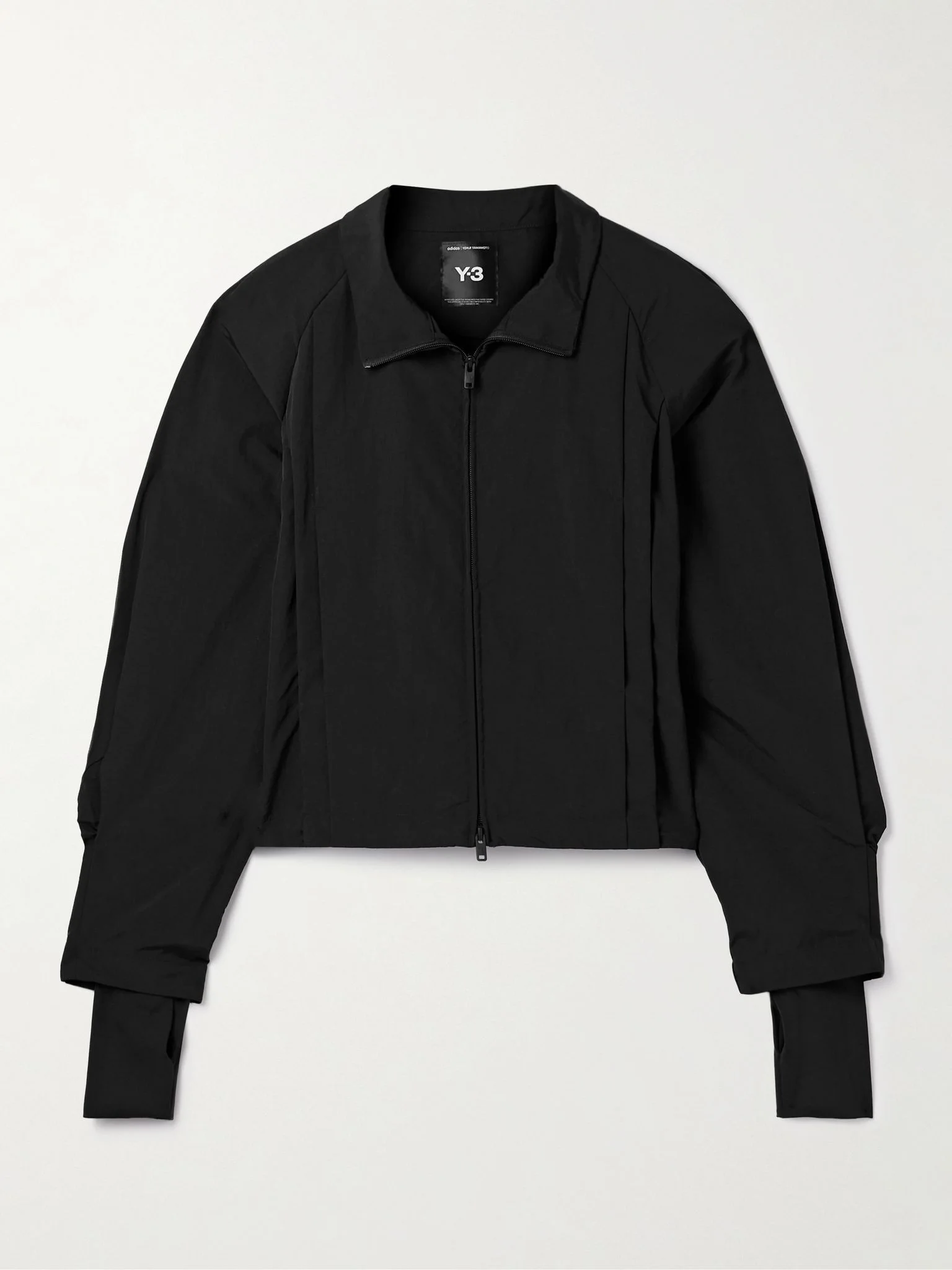 + Y-3 gathered shell jacket Black - 1