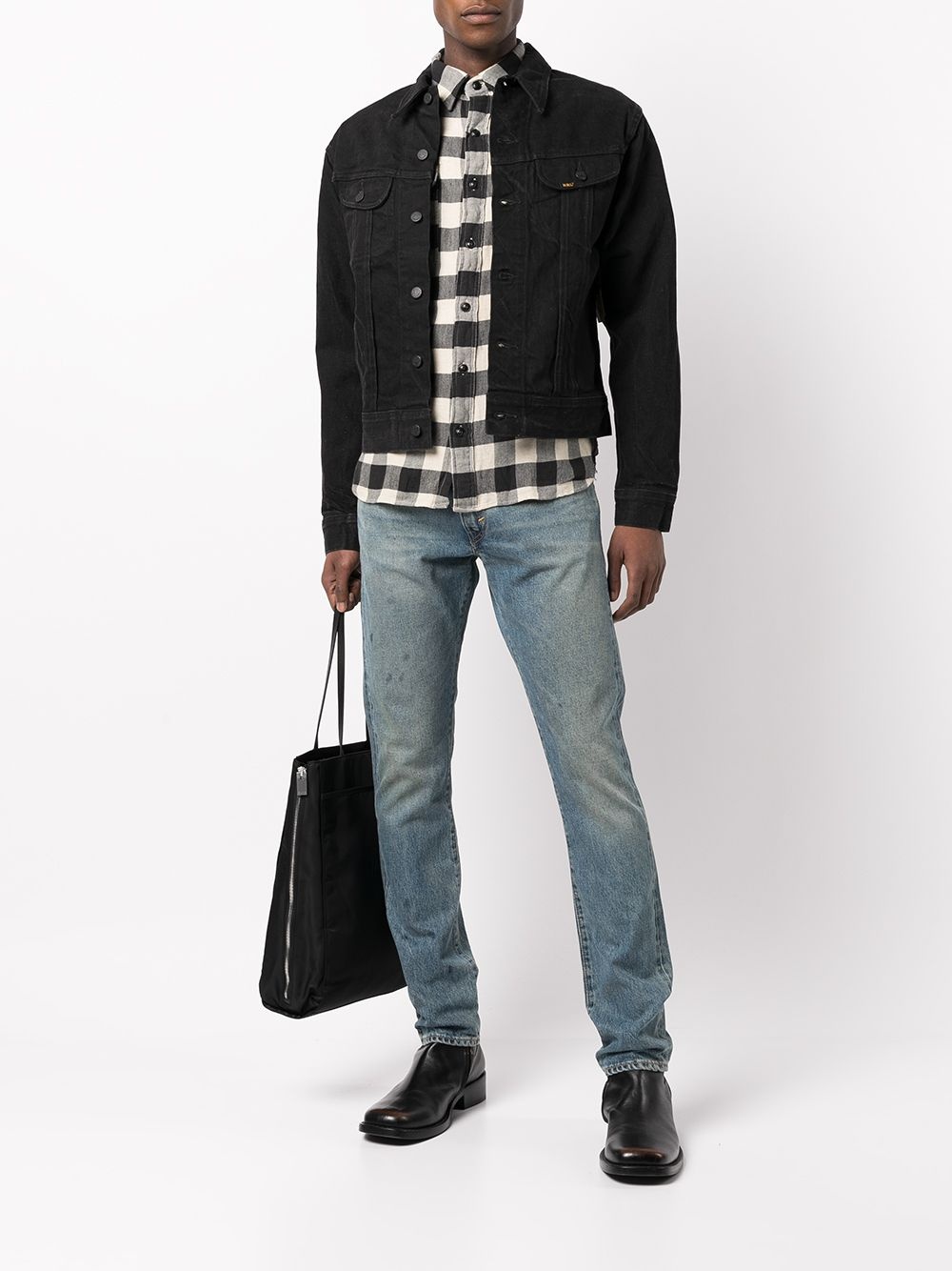 denim trucker jacket - 2