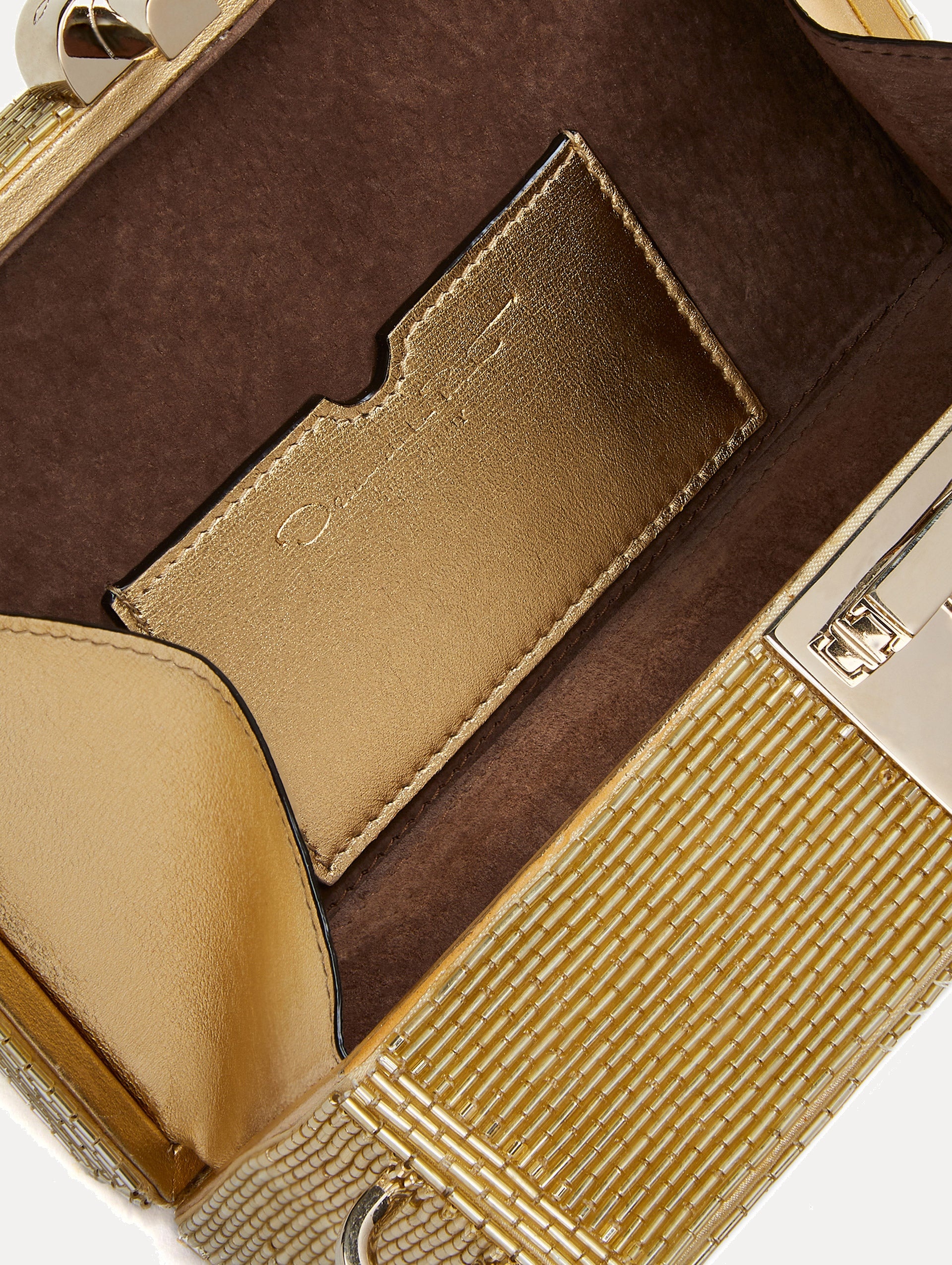 BUGLE BEAD EMBROIDERED ALIBI MINAUDIERE - 3