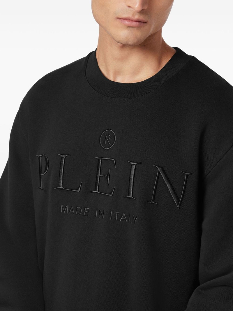 logo-embossed sweatshirt 5