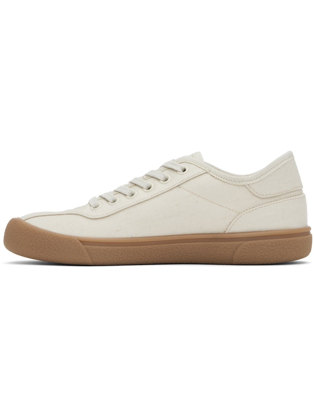 Beige Canvas Sneakers - 3