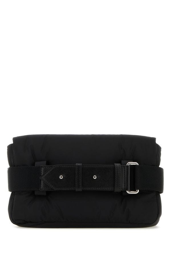 ショルダーバッグ alexander mcqueen Black nylon The Puffy Knuckle belt bag Alexander McQueen Alexander Mcqueen Man Black Nylon The