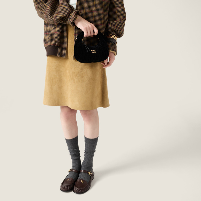 Wander matelassé velvet mini-bag 5